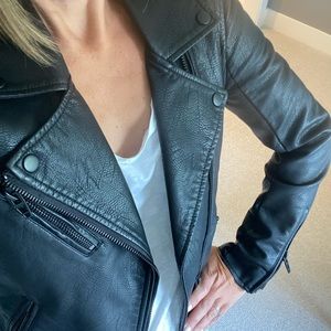 BLANKNYC Faux Leather Moto Jacket